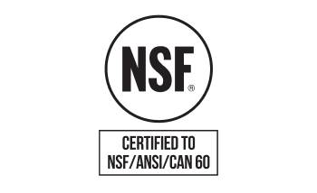 National Sanitation Foundation NSF/ANSI/CAN 60 certification badge.